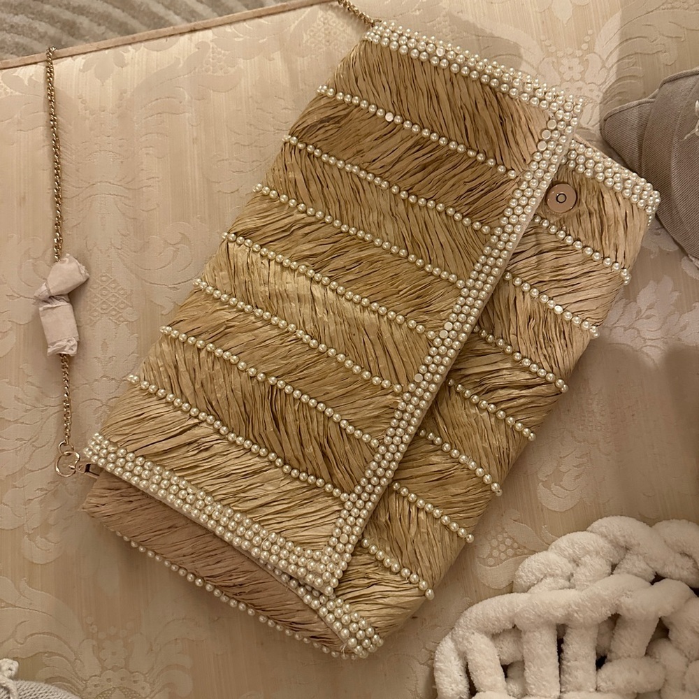 anthropologie beach clutch